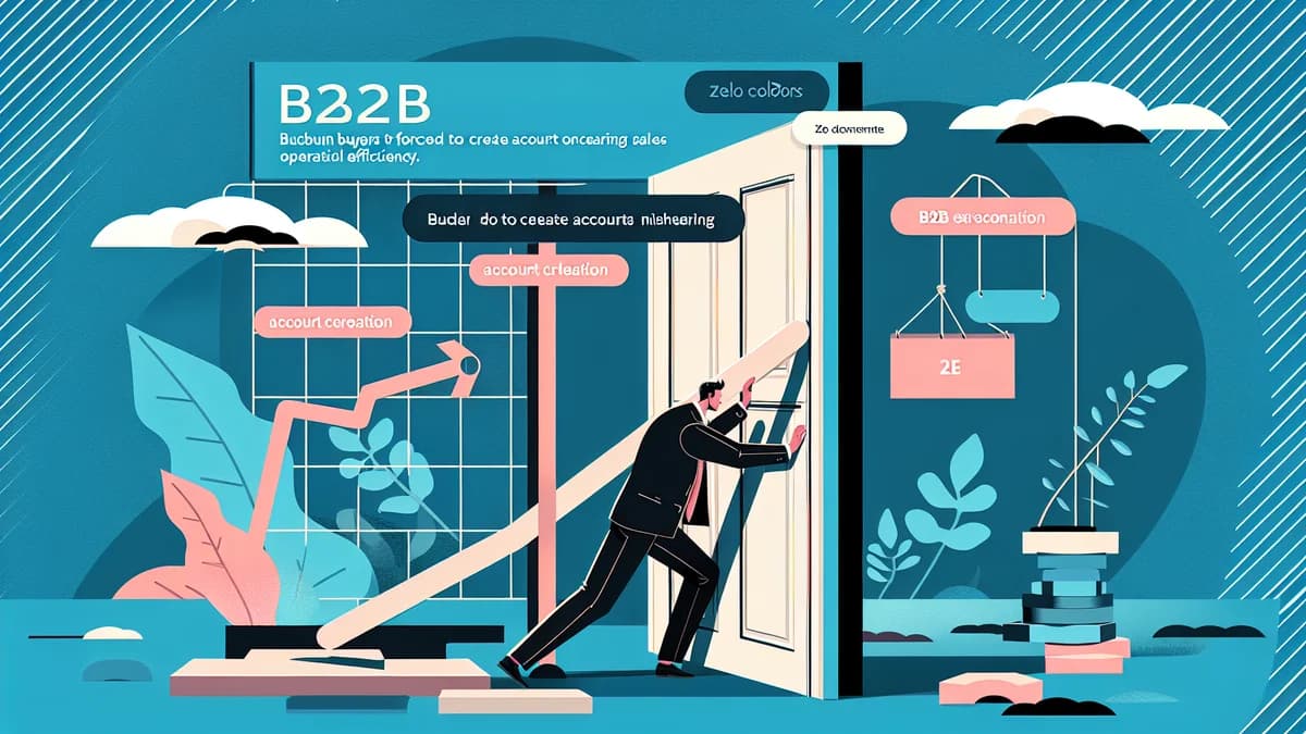 The Problem With Forcing B2B Buyers to Create Accounts on Shopify